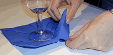 pliage serviette en papier