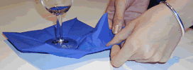 pliage serviette en papier